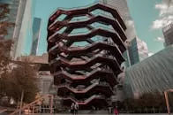 Iconic Vessel structure in Hudson Yards, NYC, showcasing modern architecture and urban design.